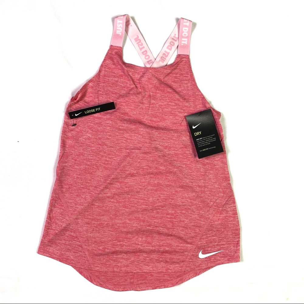 Nike Big Girls Dry Tank Top Cross Back Elastika